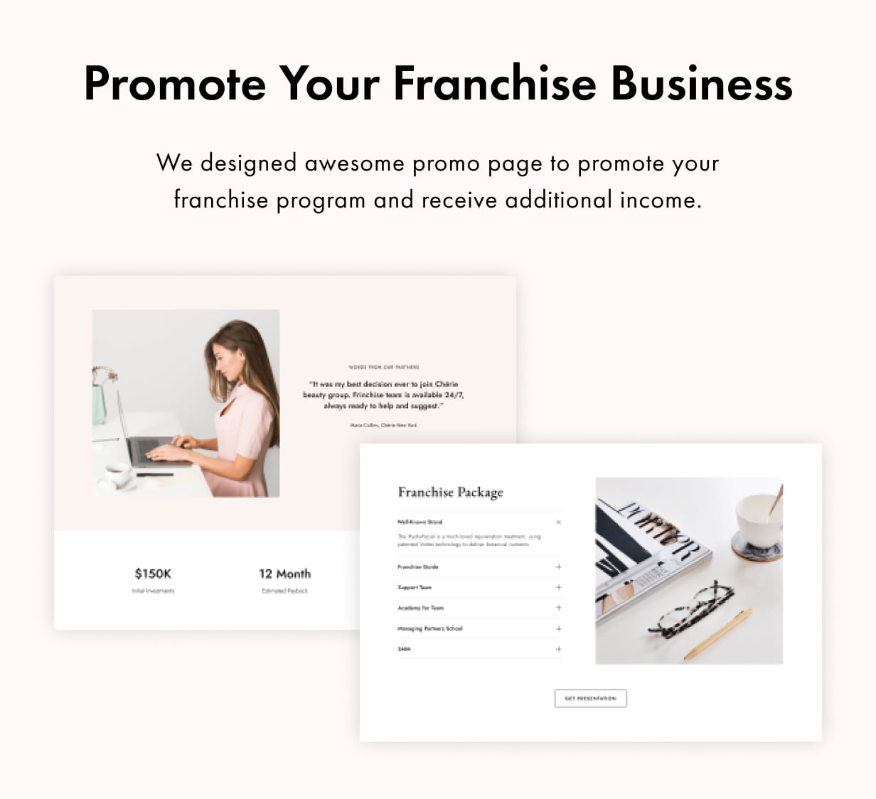 Cherie WordPress Theme Presentation Image