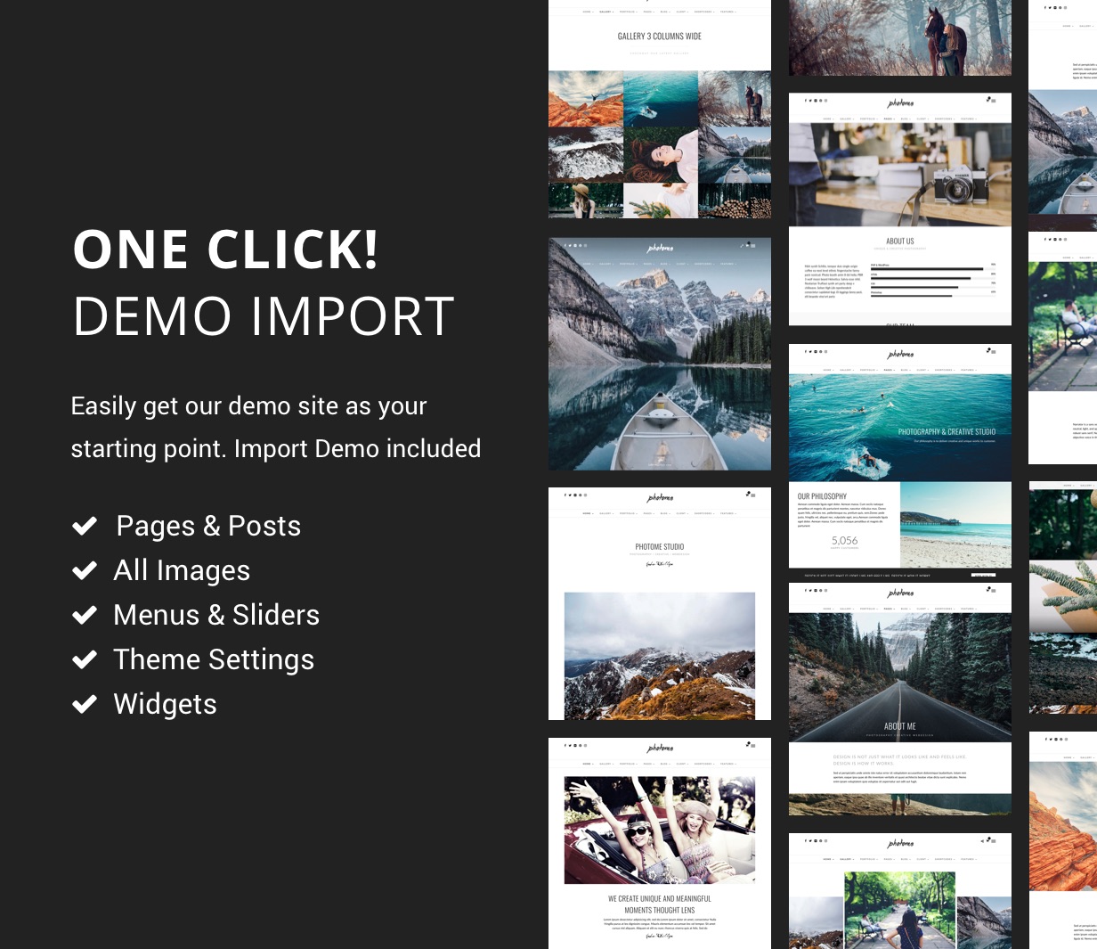 Photo Me Photo Photography WordPress Theme By ThemeGoods ThemeForest