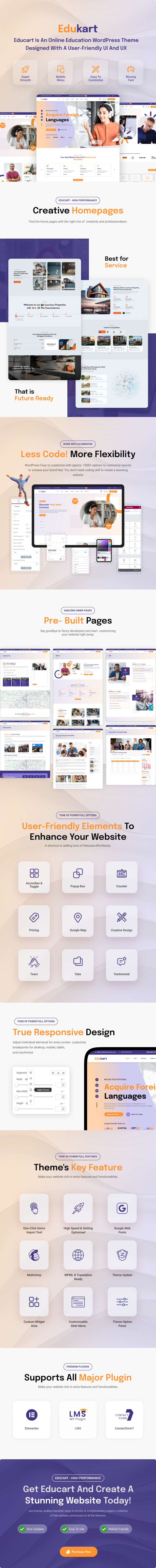 EduKart - LMS Education WordPress Theme - 1