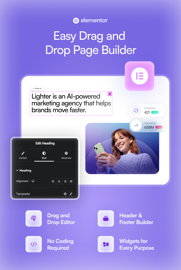 Lighter – Creative Agency & Portfolio WordPress Theme