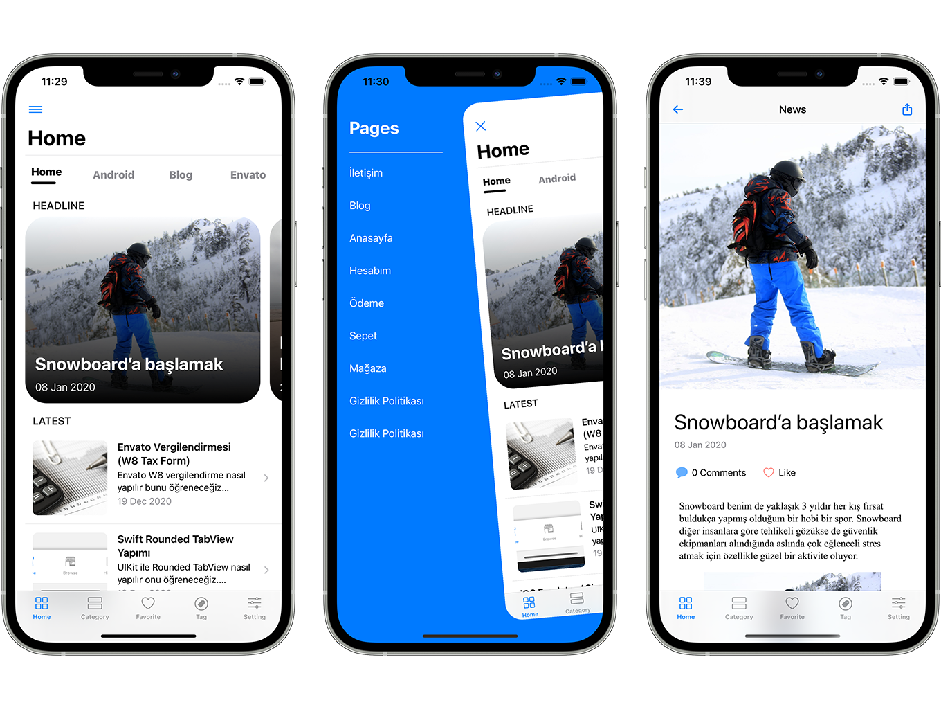 SwiftUI iOS WordPress App for Blog and News Site with AdMob, Firebase Push Notification and Widget - 4