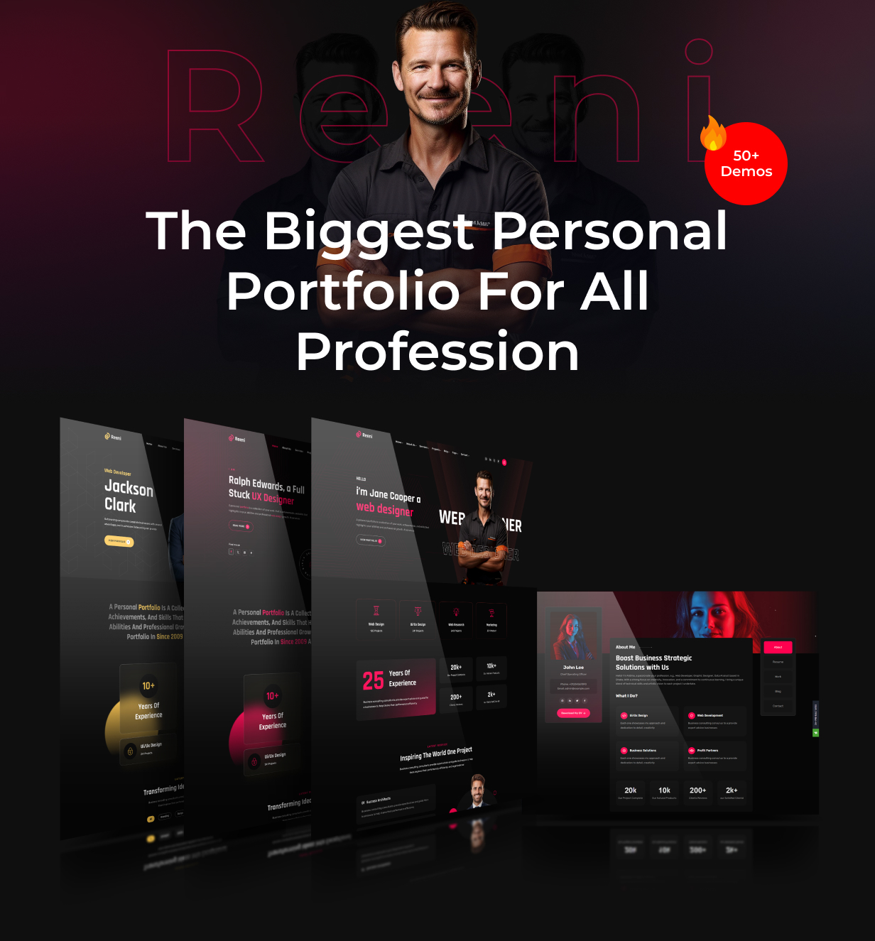 Reeni – Personal Portfolio CV & Resume HTML Template - 6