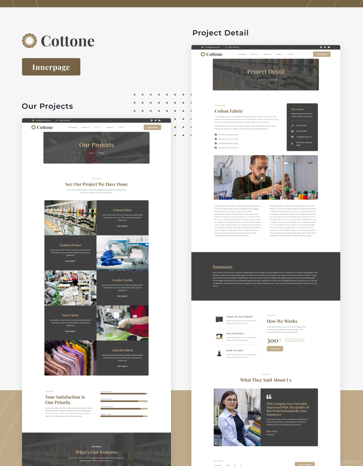 Cottone | Textile & Garment Industry Elementor Template Kit - 4