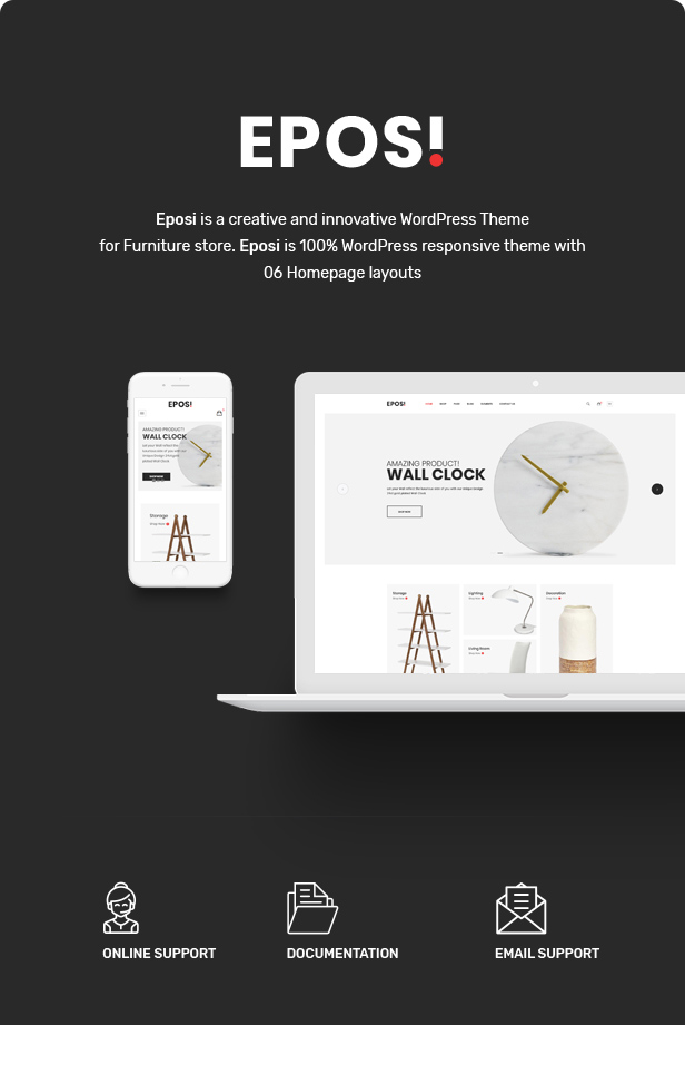 Eposi - Minimal Theme for WooCommerce WordPress