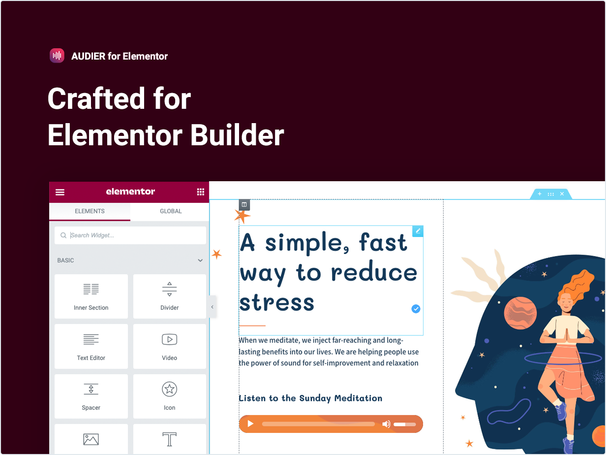 Crafted for Elementor builder