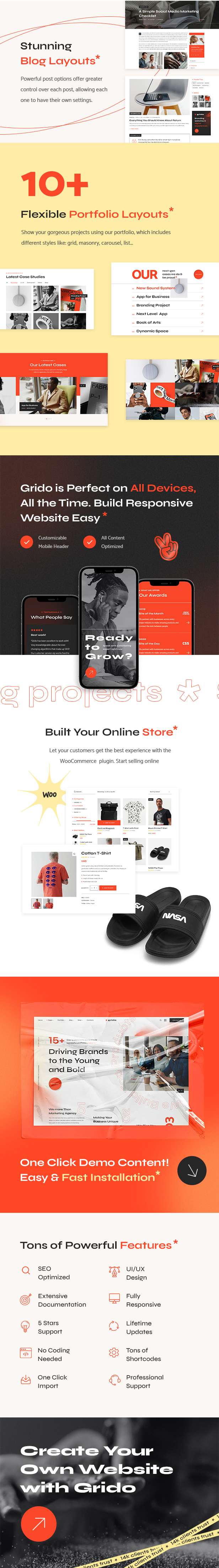 Grido - Creative Multipurpose WordPress Theme - 2