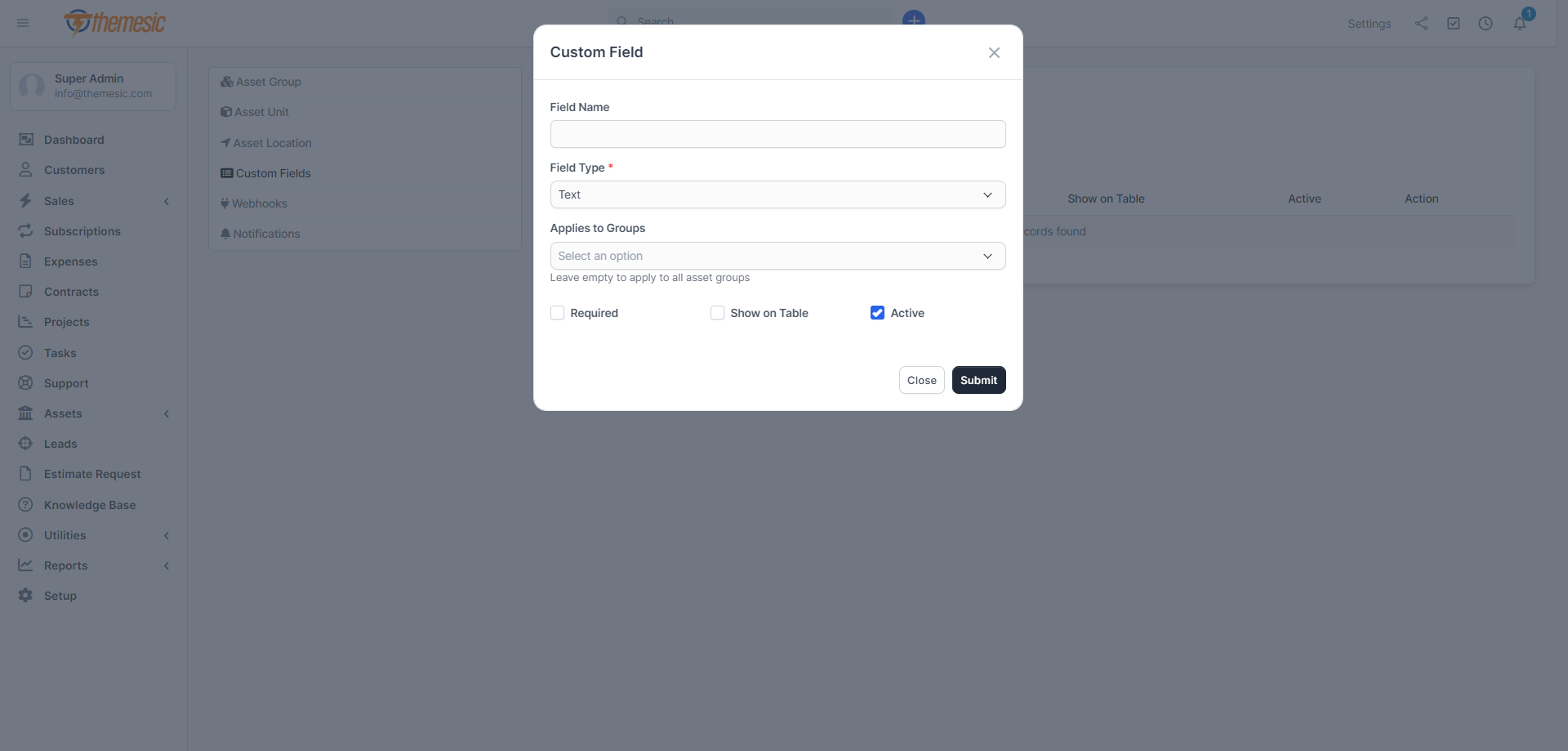 Assets Management & Asset Tracking module for Perfex CRM - 10