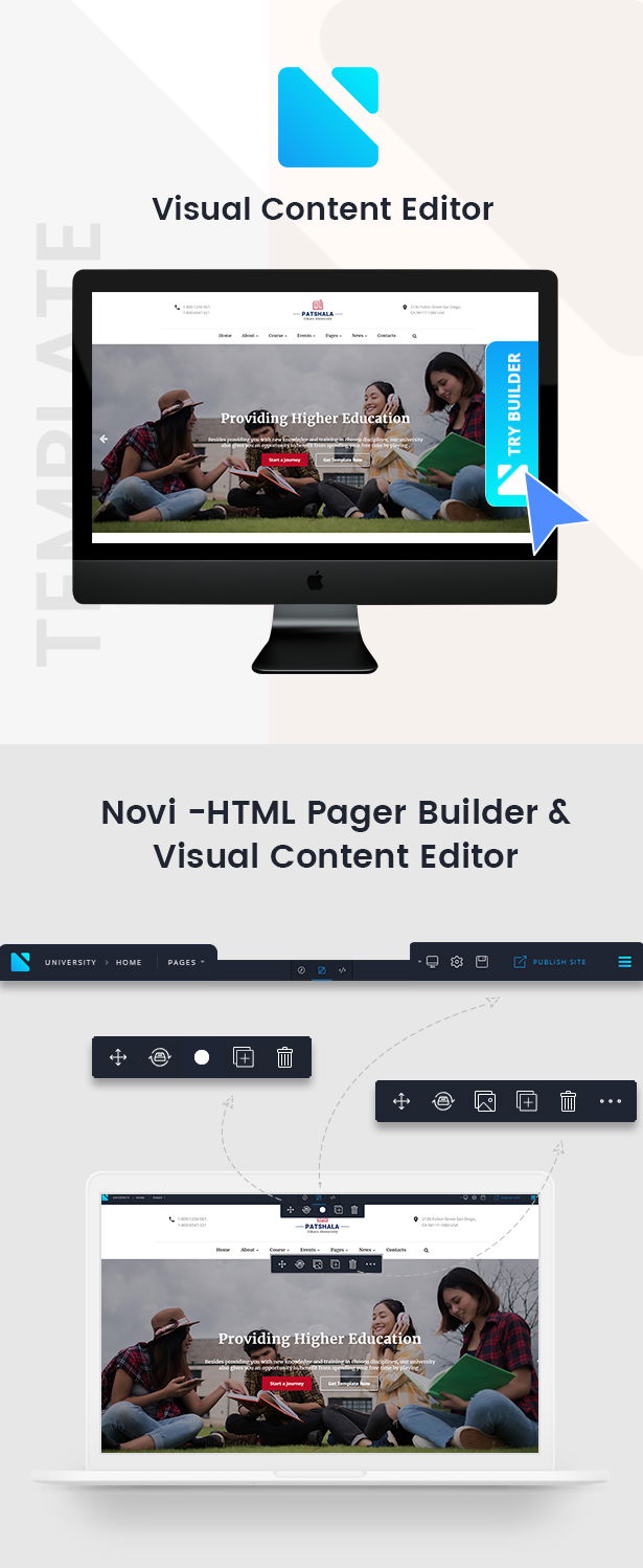 Learning template using Bootstrap