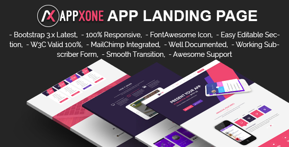 APPXONE - App Landing Template - Apps Technology