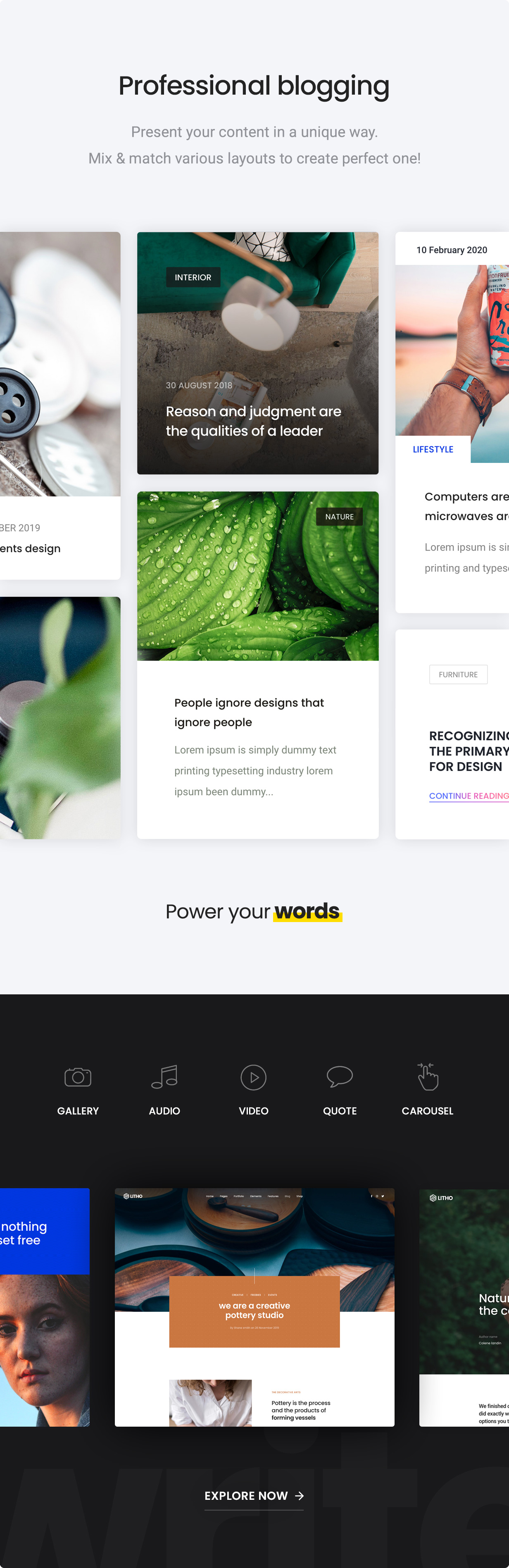 Litho - The Multipurpose HTML5 Template