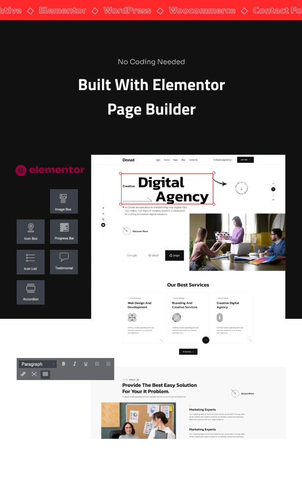 Onnat – Digital Agency & Creative WordPress Theme