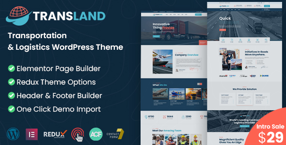 Transland - Transportation & Logistics HTML Template - 2