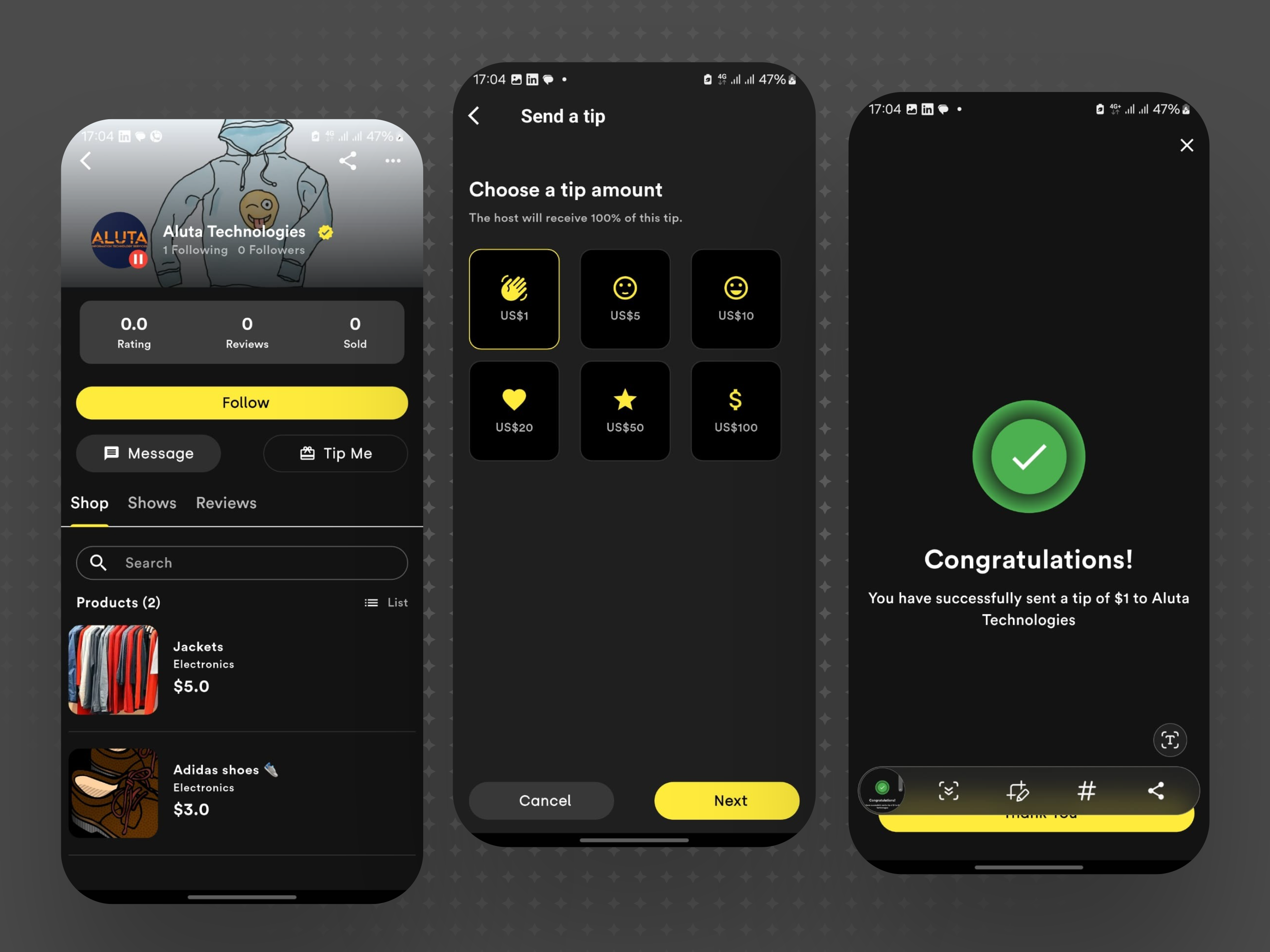 E-commerce  Live Shopping and Auction - TokShop - whatnot clone - 16
