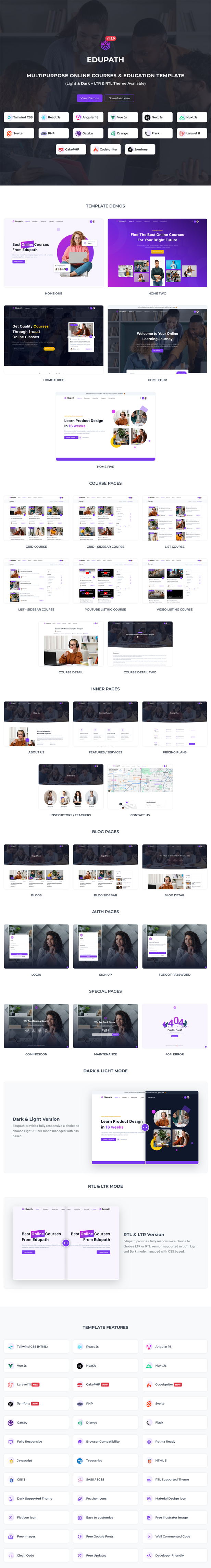 Edupath - Multipurpose Online Courses & Education LMS Template - 15