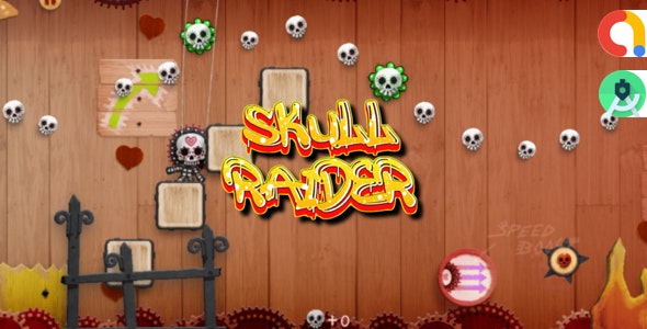 Skull Raider ( Android Studio + Admob + Multiple Characters + Reward Video Ads )