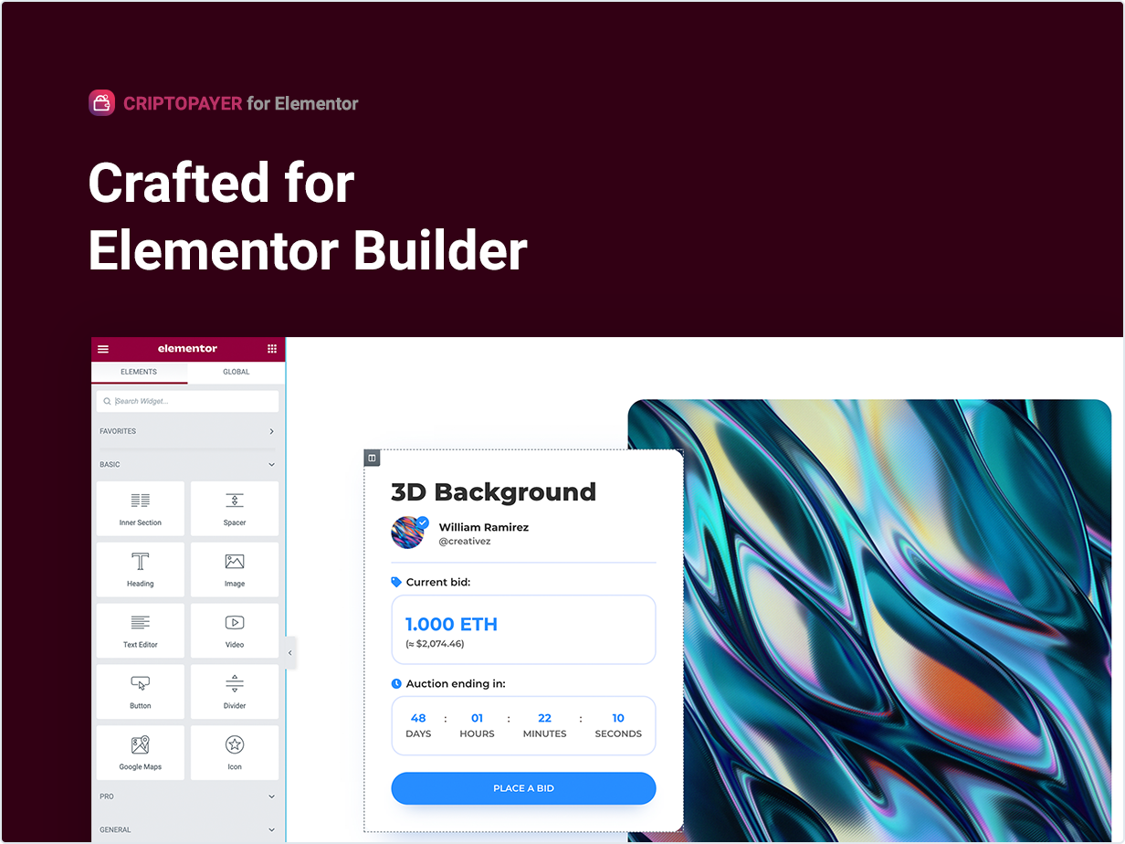 Crafted for Elementor Builder