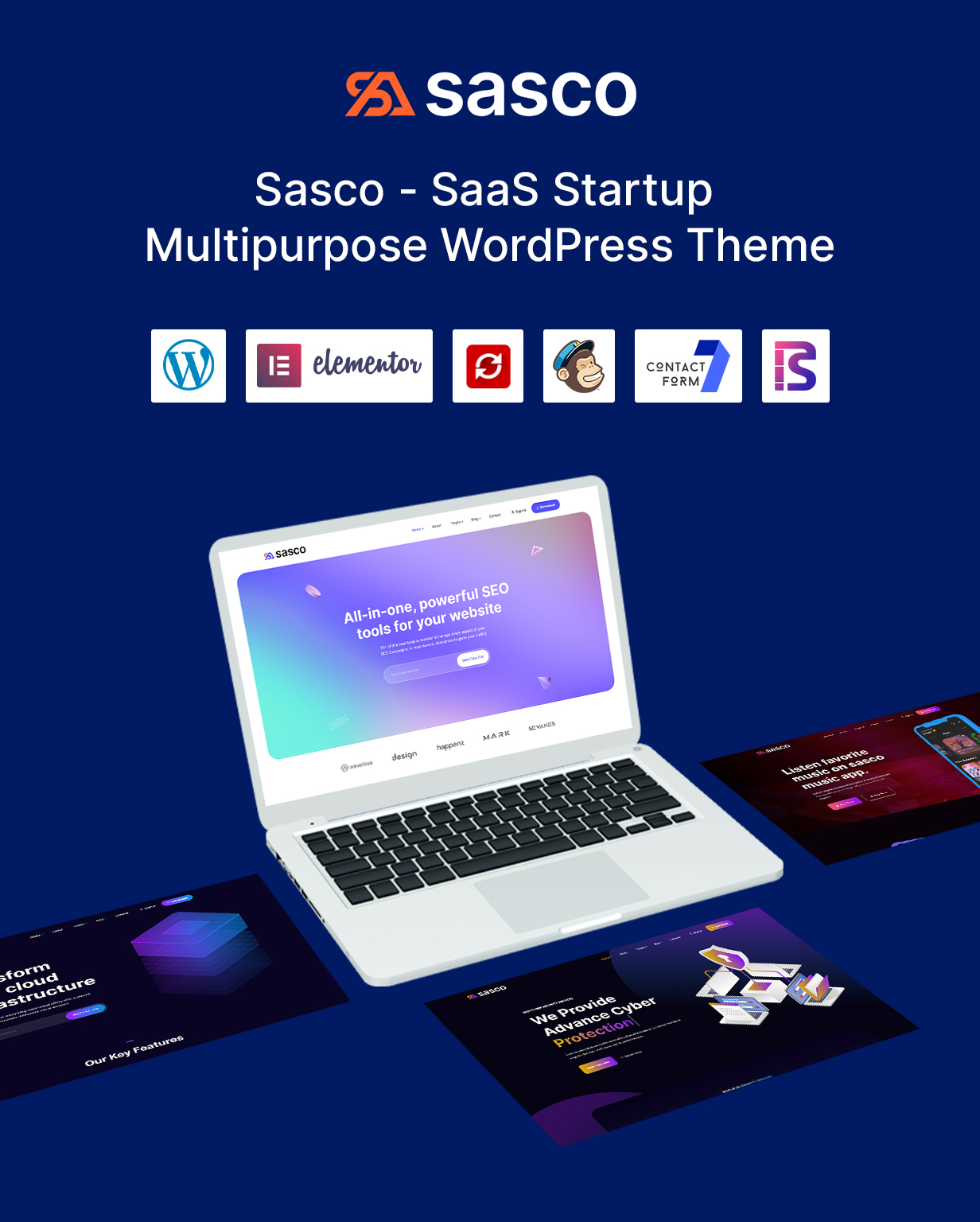 Sasco - SaaS Startup Multipurpose WordPress Theme