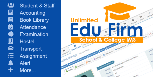 Unlimited Edu Firm School & College Information Management System - CodeCanyon Item for Sale