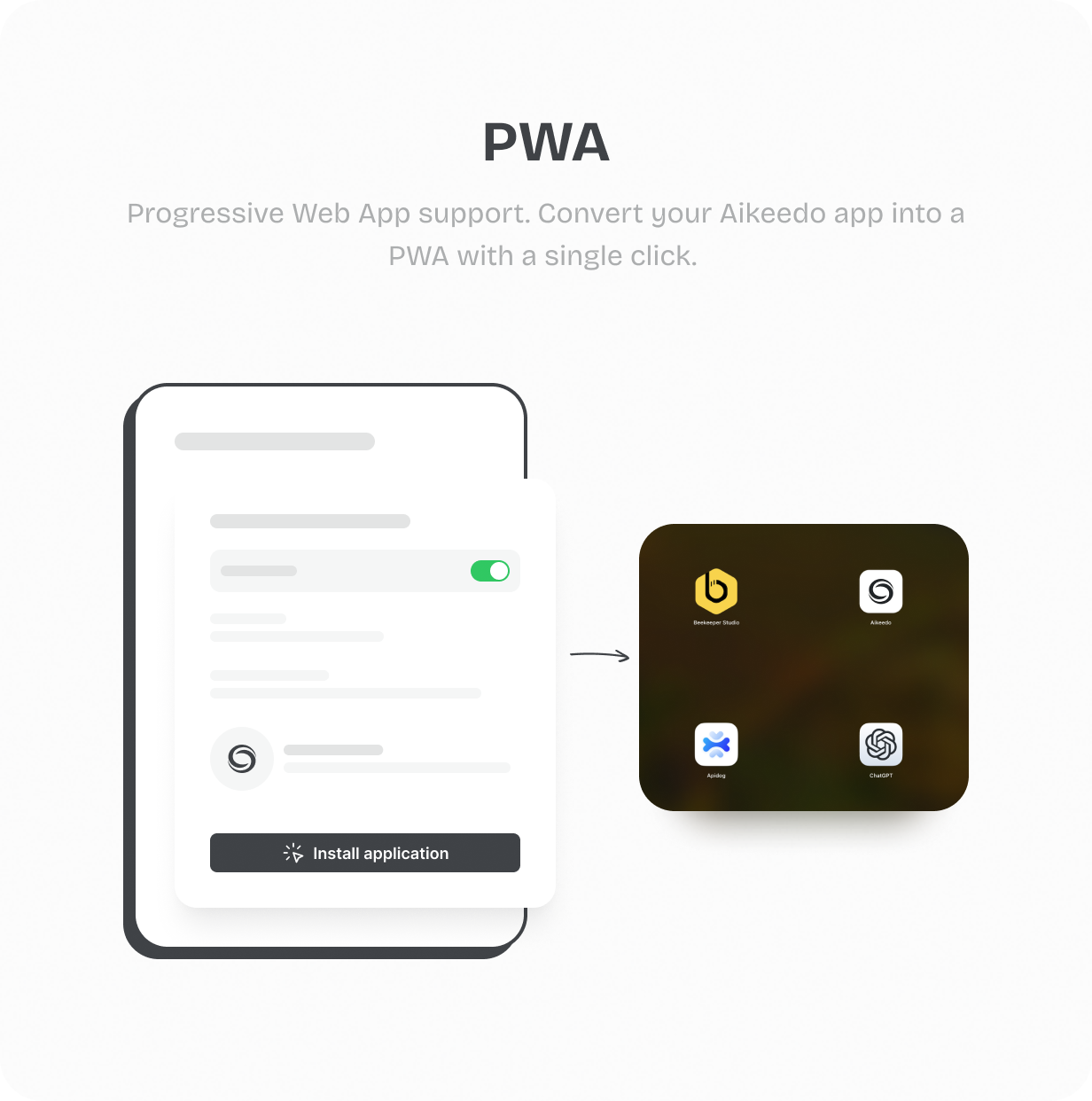 Progressive Web App @heyaikeedo #aikeedo