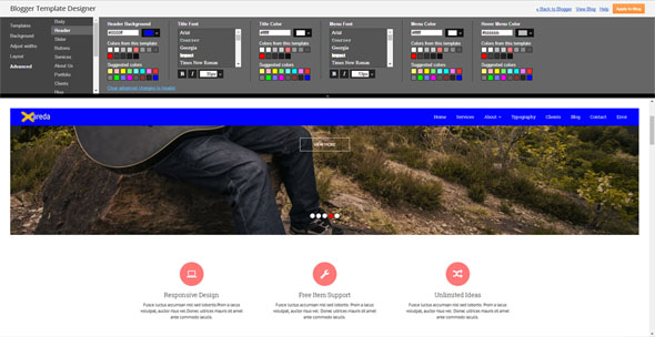 premium blogger template