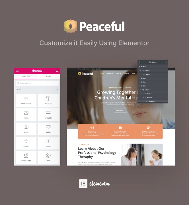 Mental health issue awareness website template