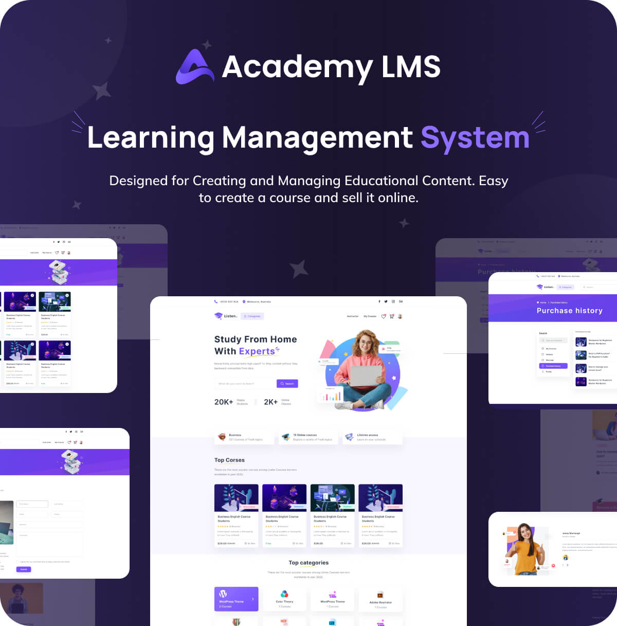 Academy LMS - Sistema de gerenciamento de aprendizagem - 1