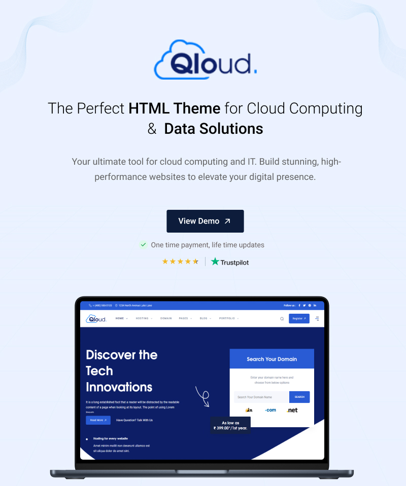 Qloud - Cloud Computing, Apps & Server Template (HTML, WHMCS, Vue, Angular) - 5