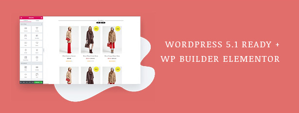 Fashion WooCommerce WordPress Theme with WP 5.1 & Elementor updates