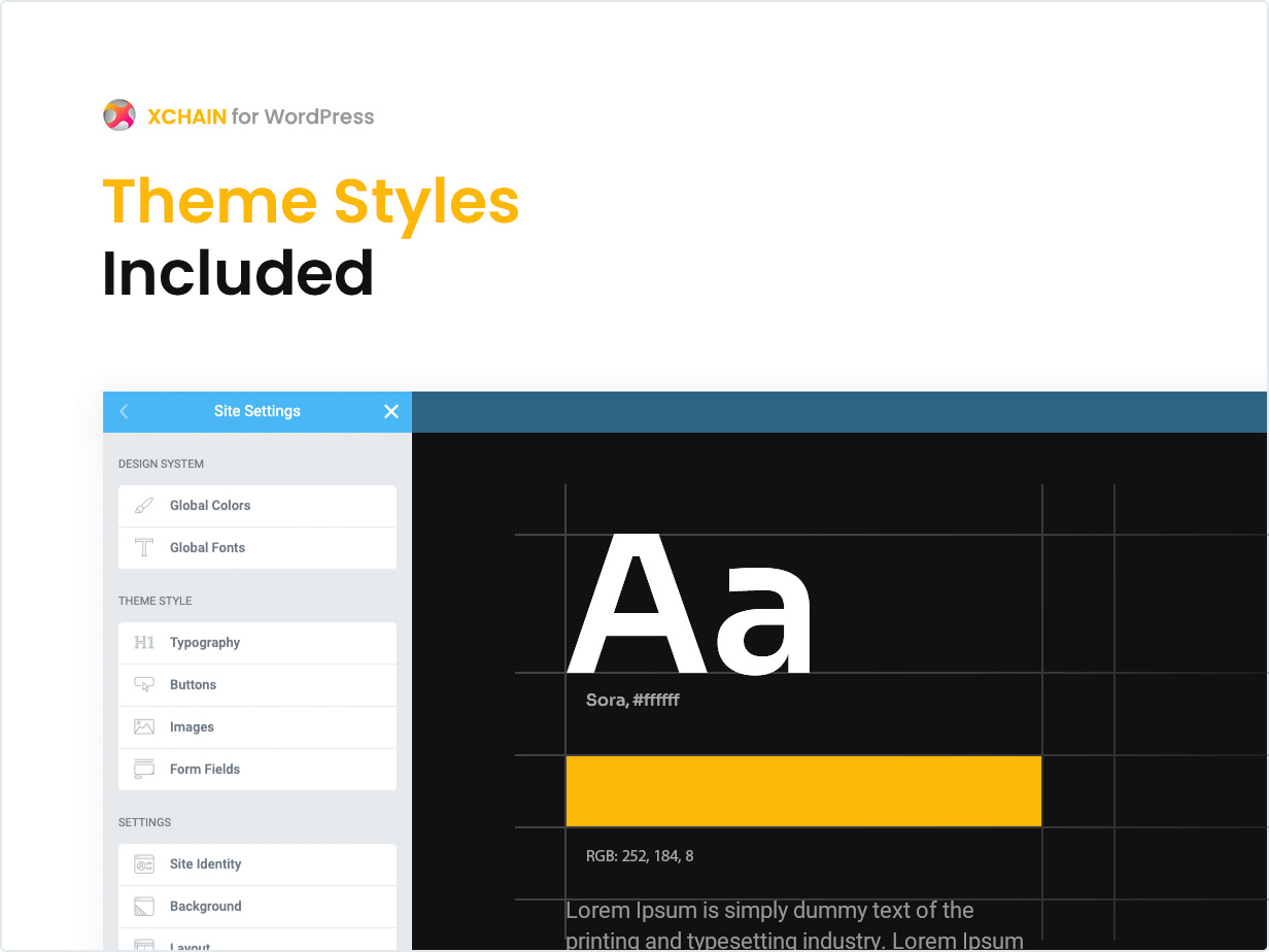 Theme Styles Included