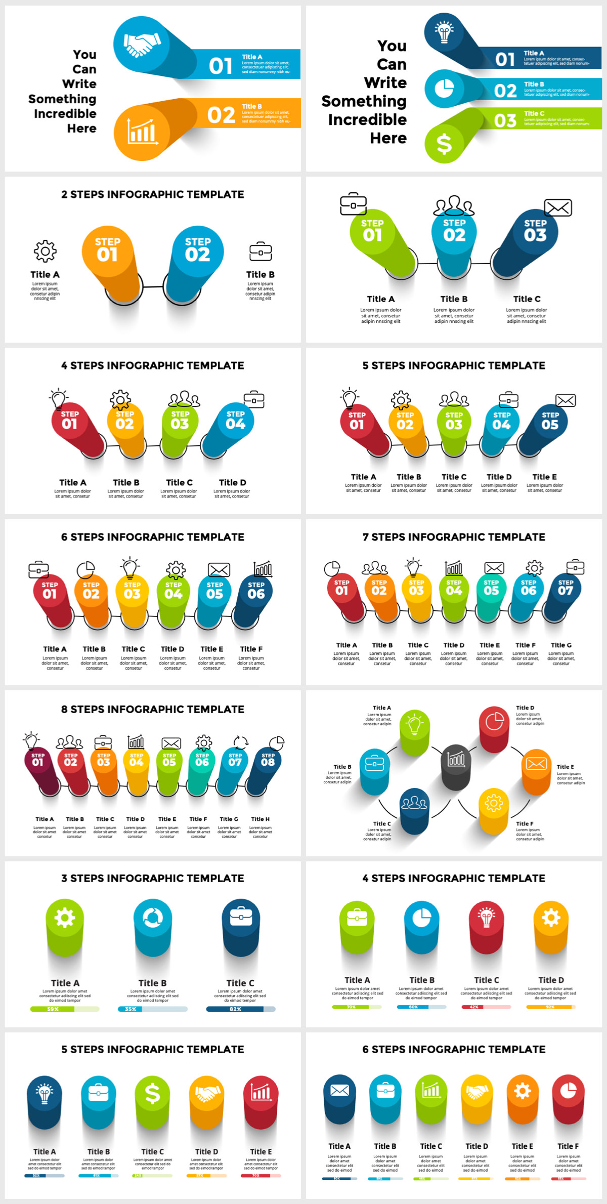 Wowly - 3500 Infographics & Presentation Templates! Updated! PowerPoint Canva Figma Sketch Ai Psd. - 150