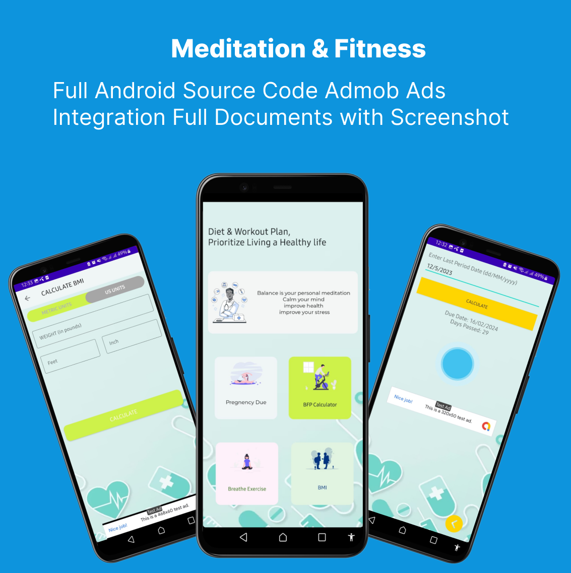 Medify: Meditation & Fitness with Google Admob - 1