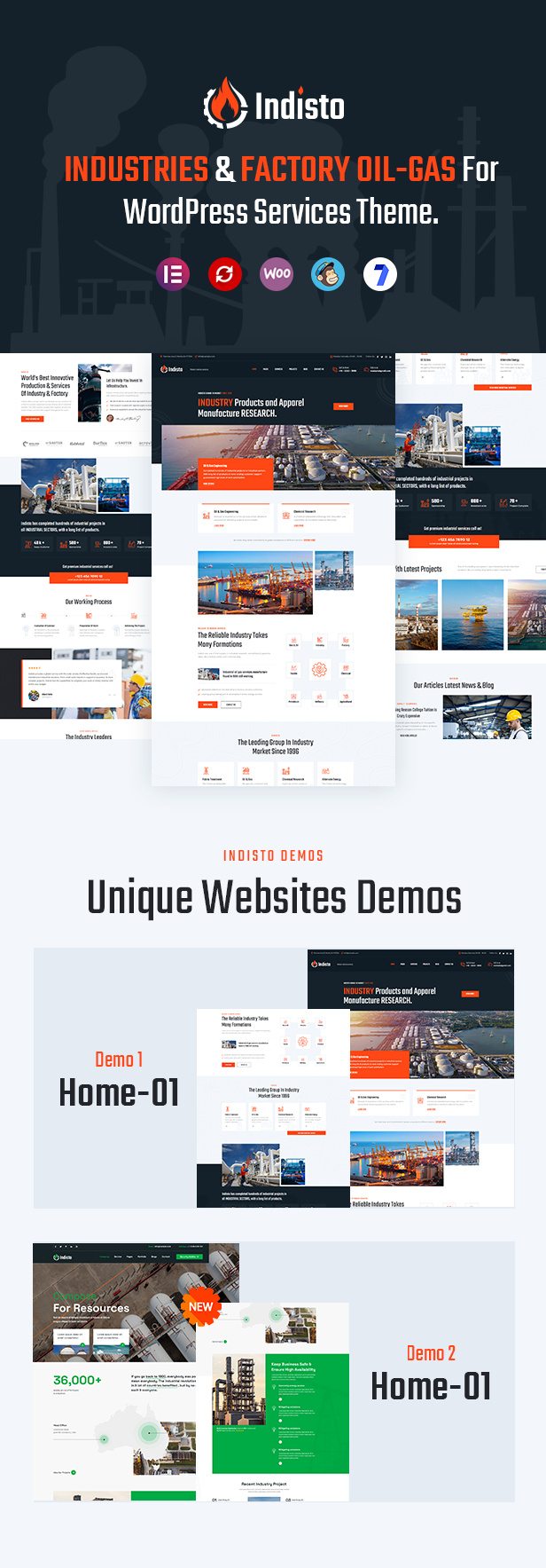 Industries and Factory WordPress Theme