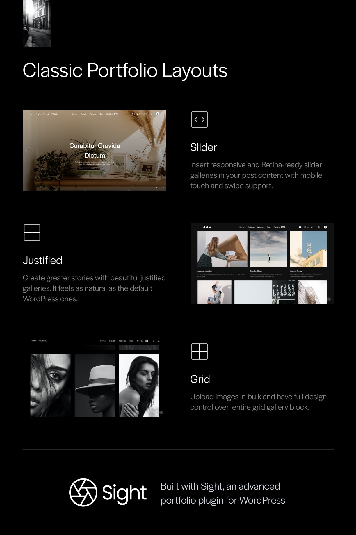 Astia - Minimal Portfolio WordPress Theme for Photographers - 3