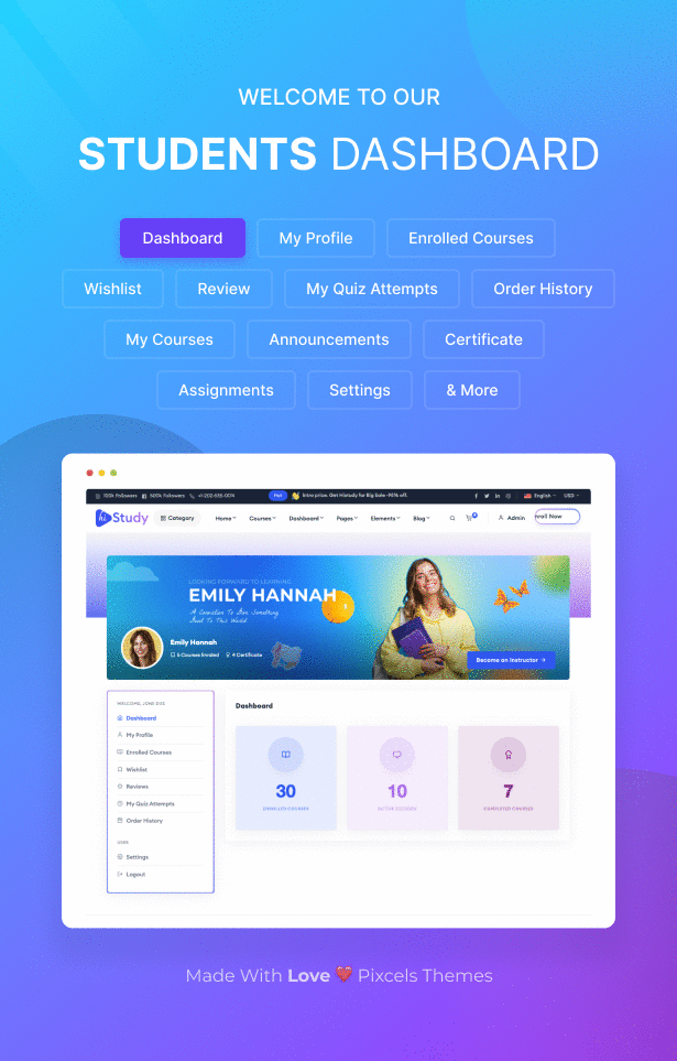 HiStudy - Online Courses & Education PHP Template - 18