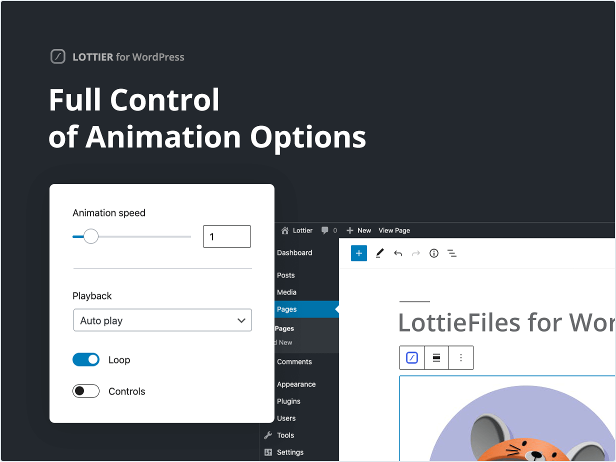 Full Control of Animation Options