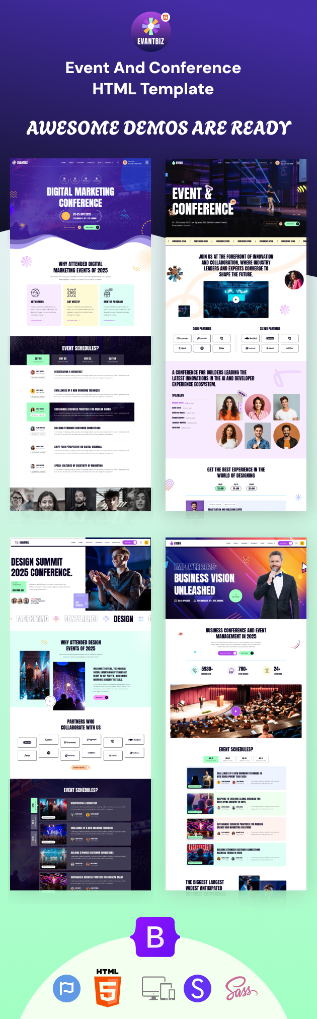 Evantbiz - Conference & Events HTML Template - 1