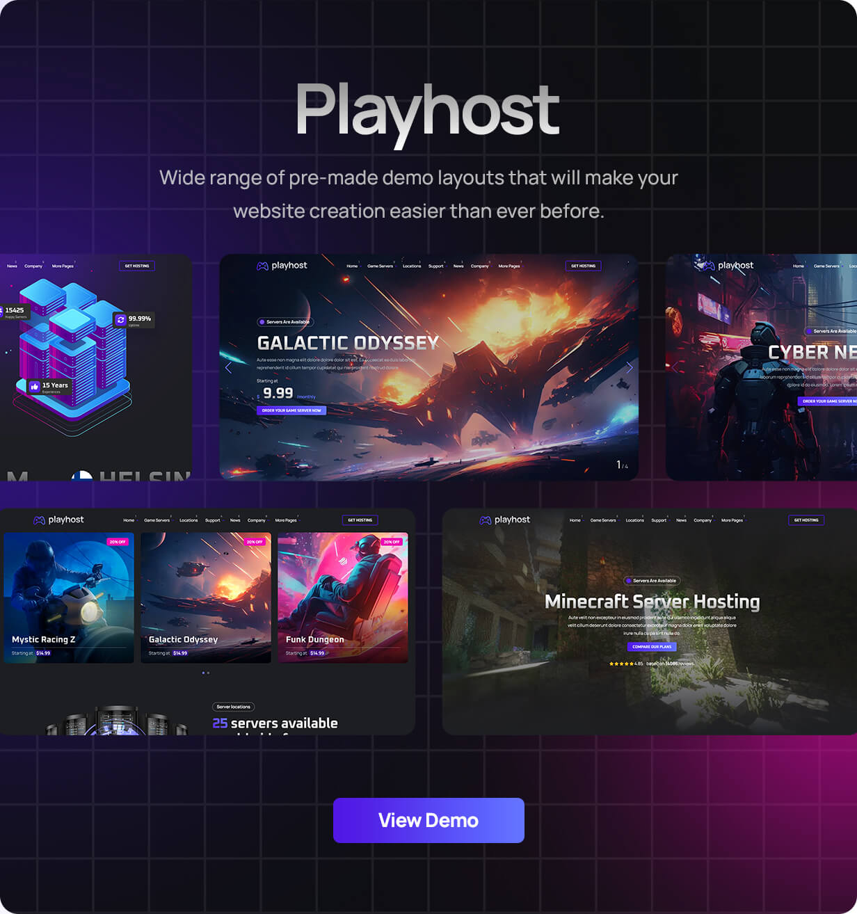 Game Hosting Server Website Template - Playhost - 1