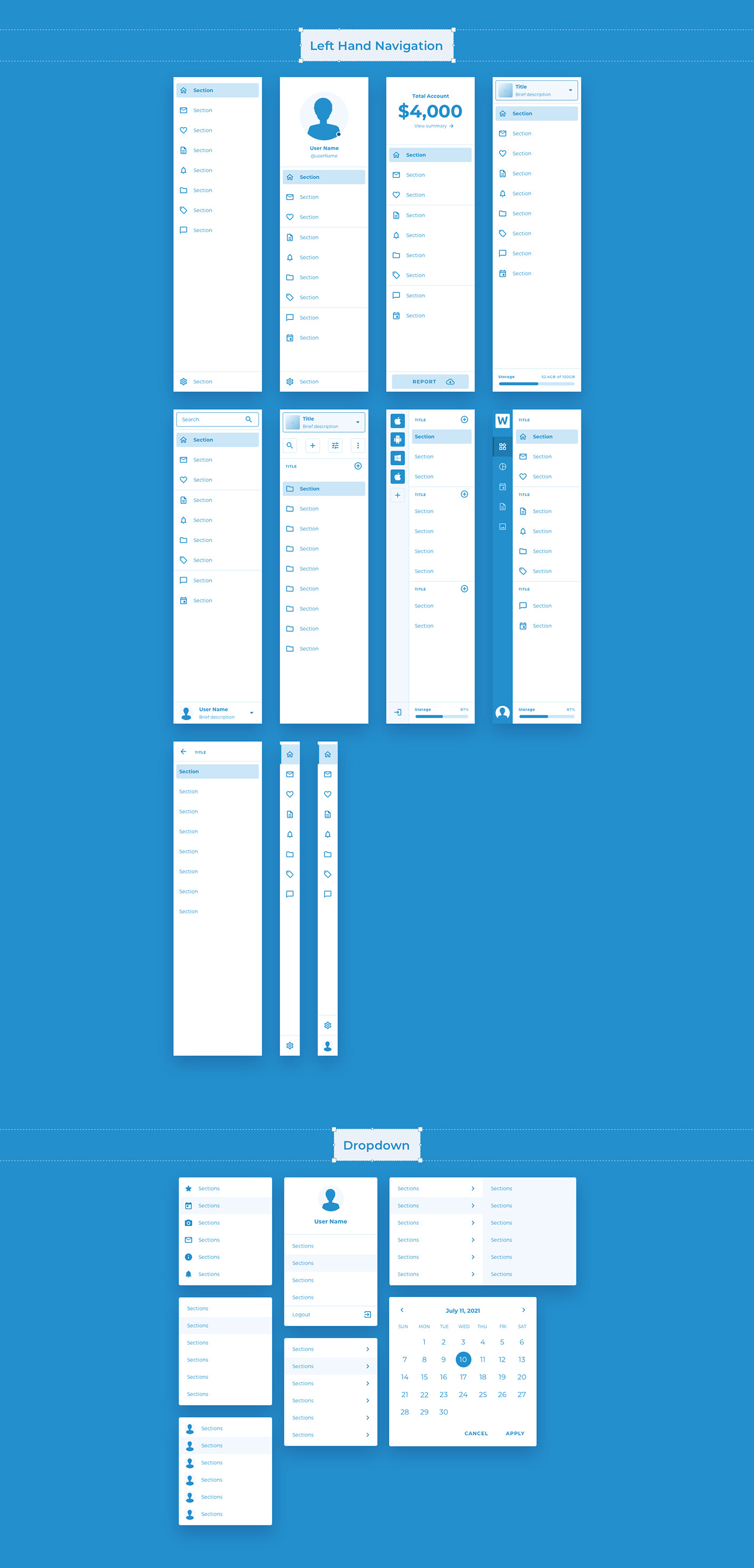Wireland for Dashboard & Web Applications - Sketch Template - 5
