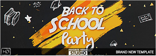 Back 2 School Party Template 2016