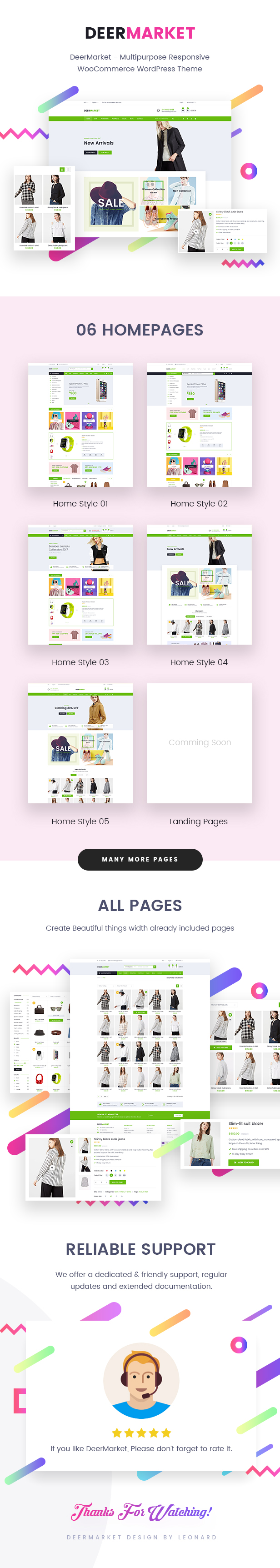 DeerMarket | Multi-Purpose Responsive Ecommerce PSD Template - 1