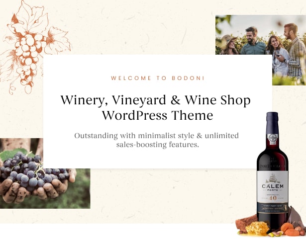 Bodoni - Best Wine Shop & Vineyard WordPress Theme