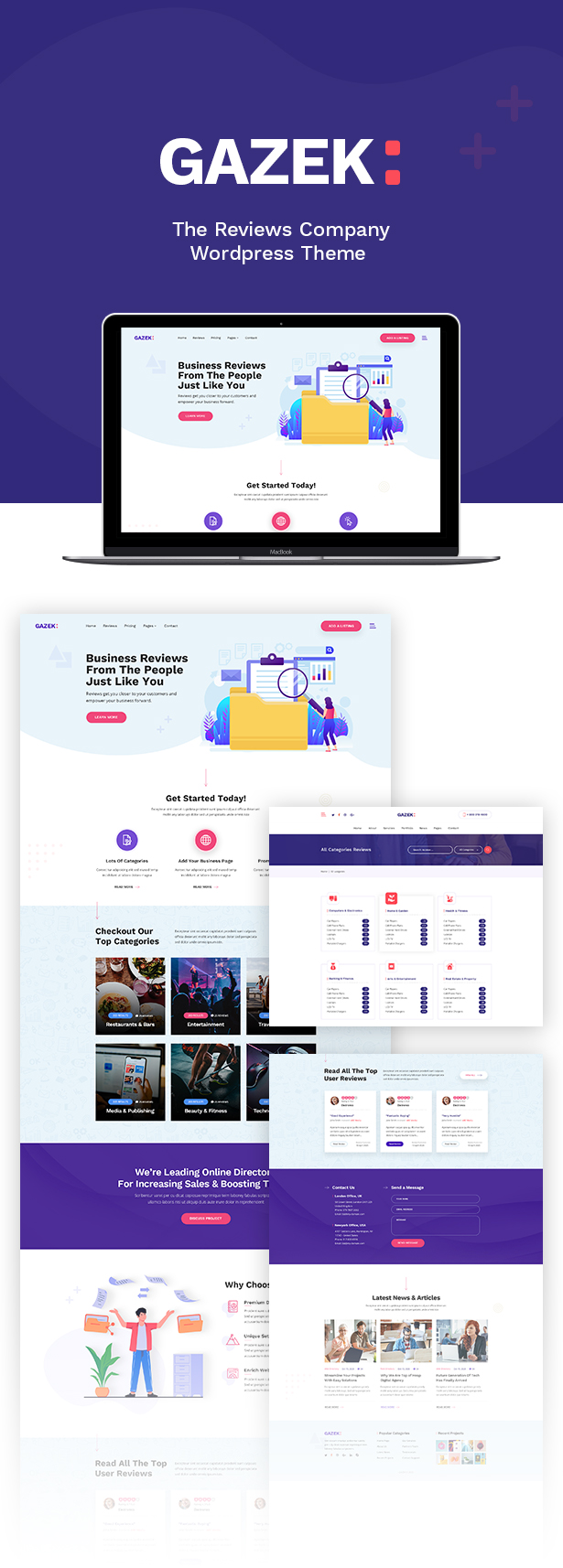 Gazek - Review & Membership WordPress Theme - 3