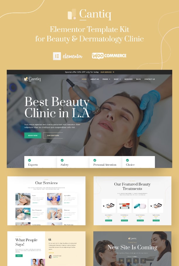 beauty clinic template