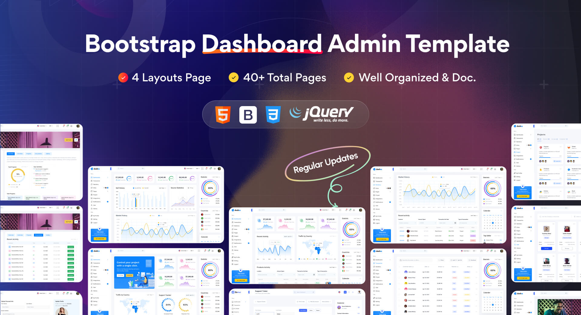 Dashra - Bootstrap Admin Dashboard Template