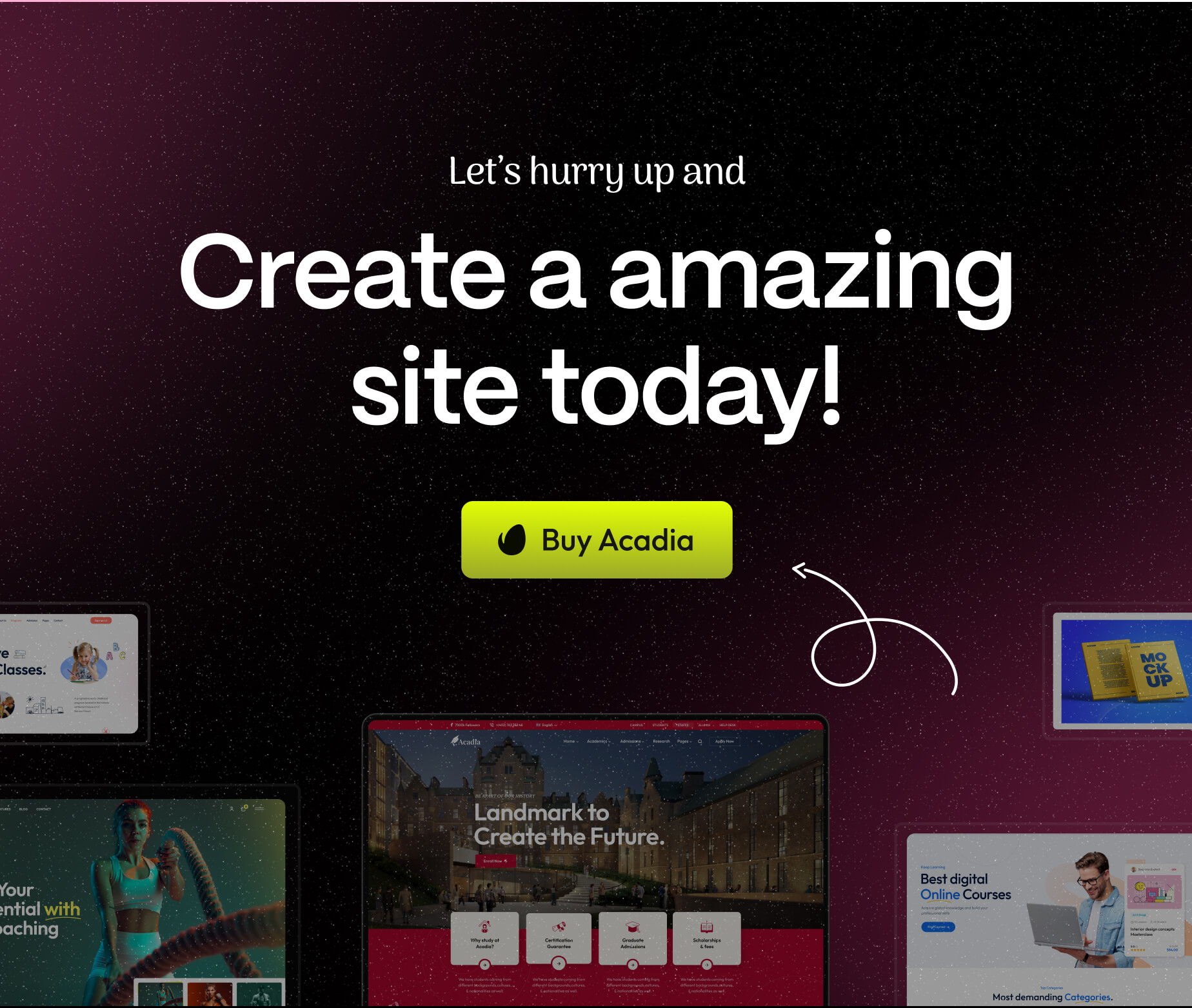 Education WordPress Theme For University & Online Course - Acadia