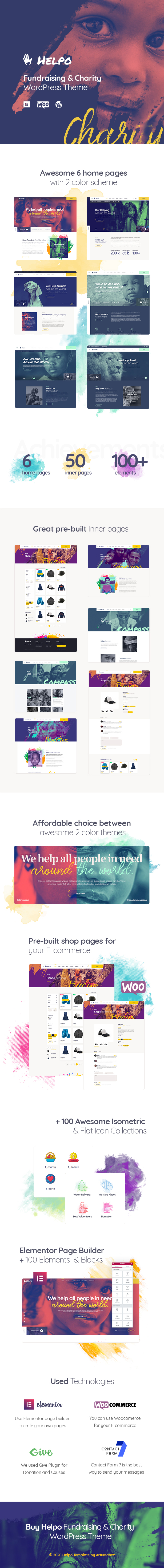 Helpo | Charity & Nonprofit WordPress Theme - 1