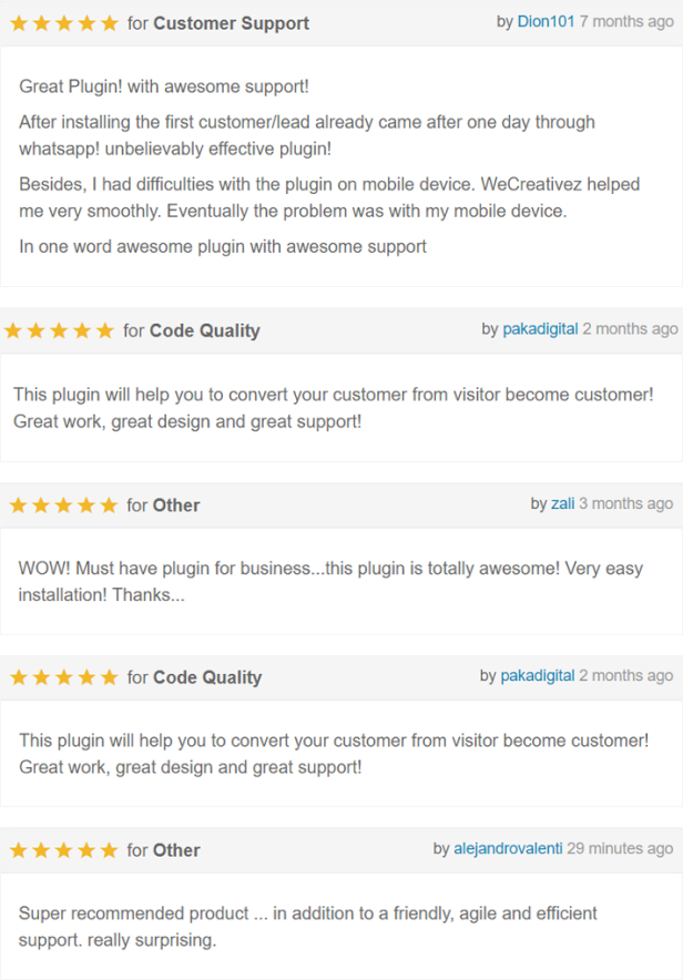 WordPress WhatsApp Support - 1