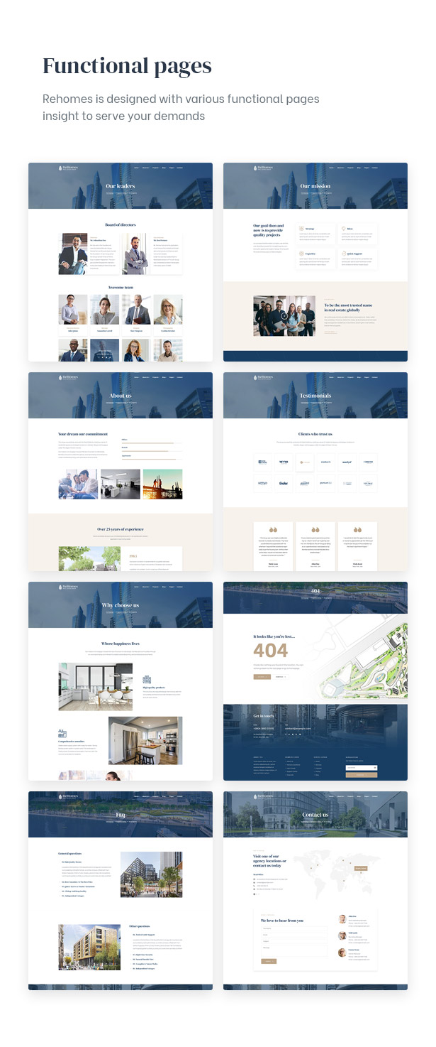 Amazing with functional pages insight for real estae group