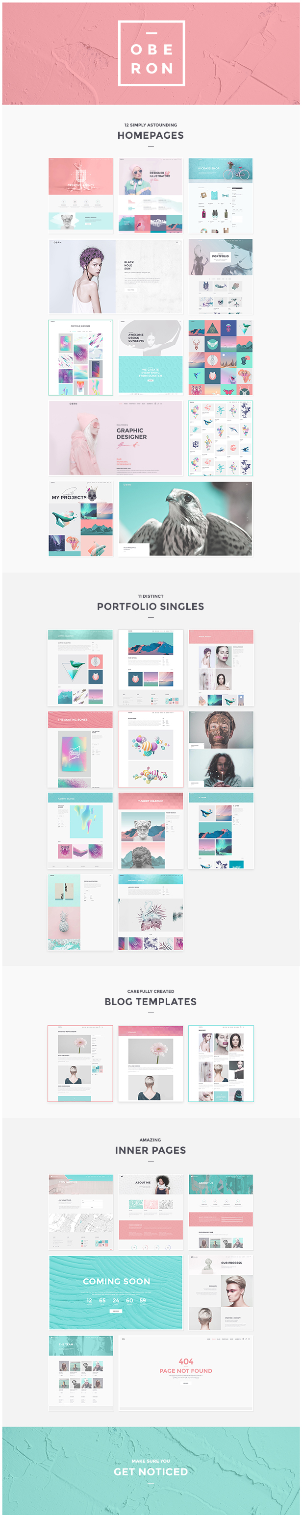 Oberon - Freelancer Portfolio Theme - 1