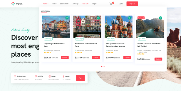 Tour Booking WordPress Theme